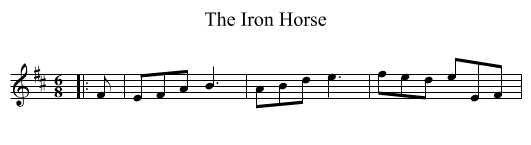 The Iron Horse - staff notation
