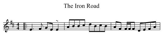 The Iron Road - staff notation
