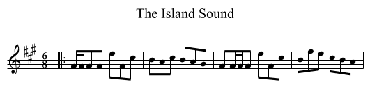 The Island Sound - staff notation
