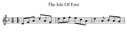 The Isle Of Ewe - staff notation