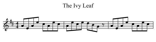 The Ivy Leaf - staff notation