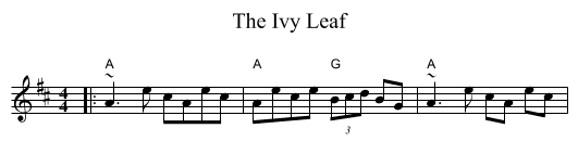 The Ivy Leaf - staff notation