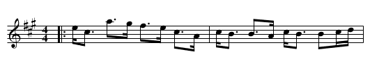 The Jacobite - staff notation