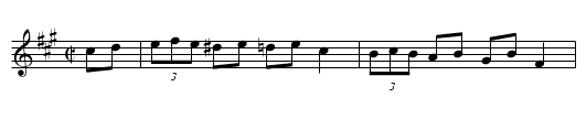 The Japanese Hornpipe - staff notation