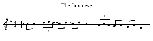 The Japanese - staff notation