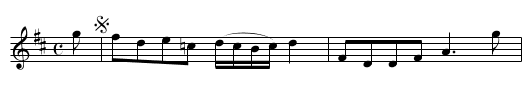 the JASSES O' STEWARTON - staff notation