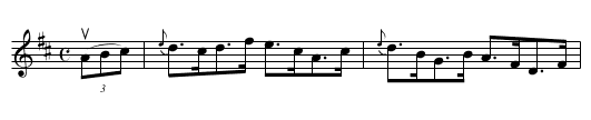 the JAUNTING CAR HORNPIPE - staff notation