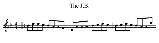 The J.B. - staff notation