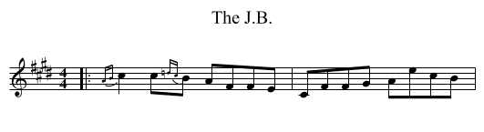The J.B. - staff notation