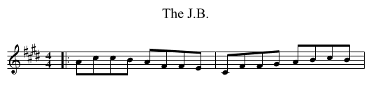 The J.B. - staff notation