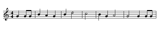 The Jealous Lover - staff notation