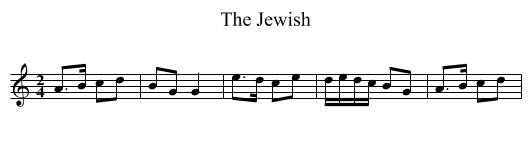 The Jewish - staff notation