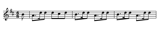 The Jig of Slurs - staff notation
