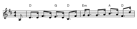 The Jimp Waist - staff notation