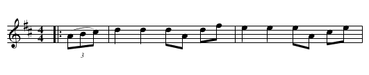 The Jinrikisha Hornpipe - staff notation