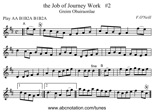 the Job of Journey Work #2 - staff notation