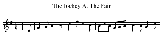 The Jockey At The Fair - staff notation