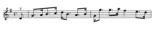 the JOLLY BEGGAR - staff notation