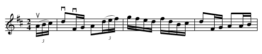 The Jolly Clam-Digger's Reel - staff notation