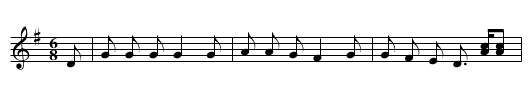 The Jolly Goss Hawk - Westaway - staff notation