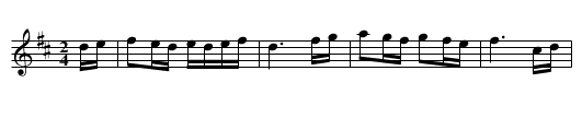 the Jolly Huntsman - staff notation