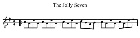 The Jolly Seven - staff notation