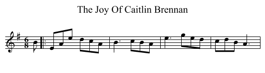 The Joy Of Caitlin Brennan - staff notation