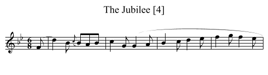 The Jubilee [4] - staff notation