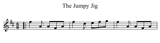 The Jumpy Jig - staff notation