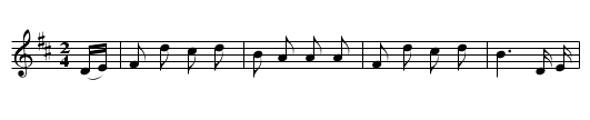 The Keach i' the Creel - staff notation