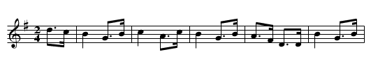 The Keel Row - staff notation