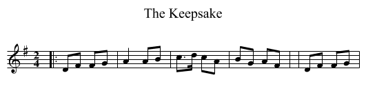 The Keepsake - staff notation