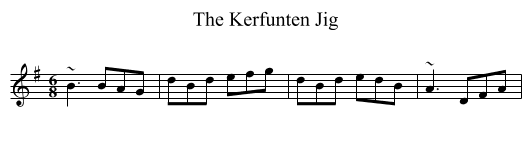 The Kerfunten Jig - staff notation