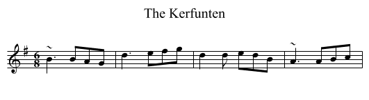 The Kerfunten - staff notation