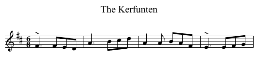 The Kerfunten - staff notation