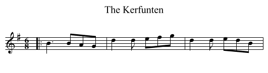 The Kerfunten - staff notation