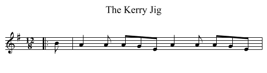 The Kerry Jig - staff notation