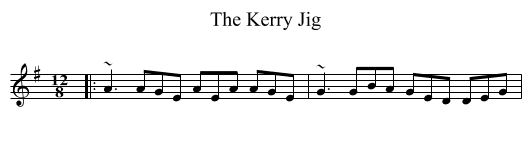 The Kerry Jig - staff notation