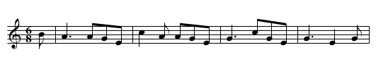 The Kerry Jig - staff notation