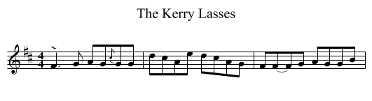 The Kerry Lasses - staff notation