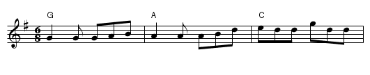 The Kesh Jig - staff notation