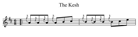 The Kesh - staff notation