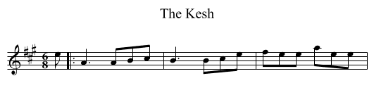 The Kesh - staff notation