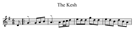 The Kesh - staff notation
