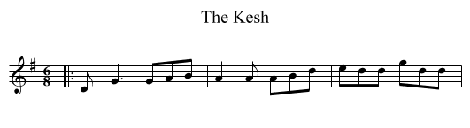 The Kesh - staff notation