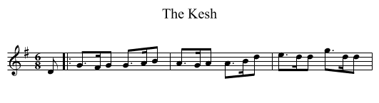 The Kesh - staff notation