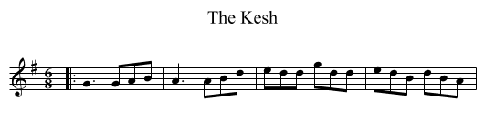 The Kesh - staff notation