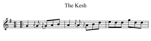 The Kesh - staff notation