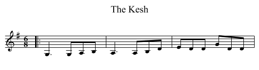 The Kesh - staff notation