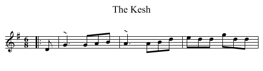 The Kesh - staff notation